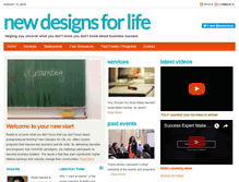 Tablet Screenshot of newdesignsforlife.com